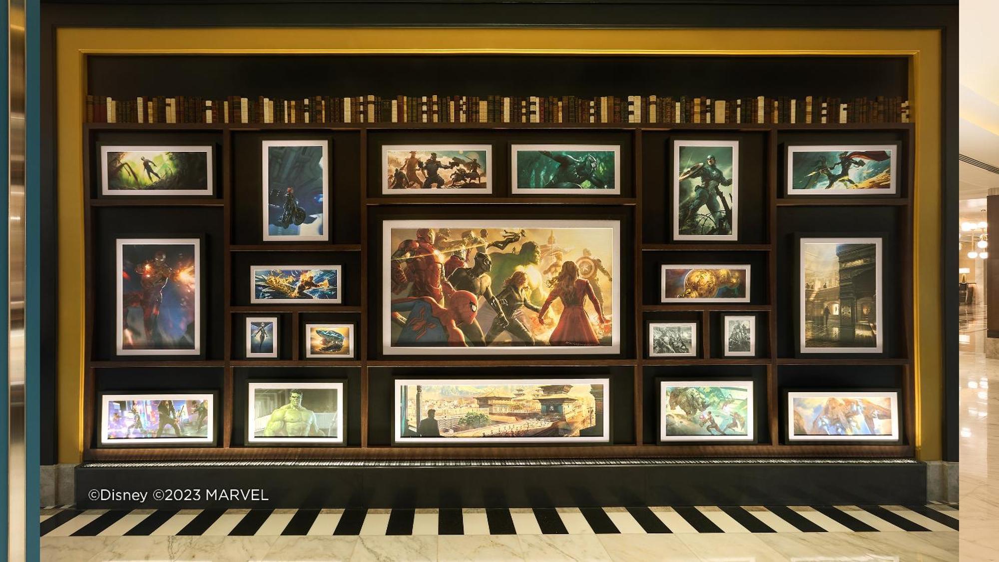 Disney'S Hollywood Hotel Hong Kong Bagian luar foto Marvel Studios' art gallery