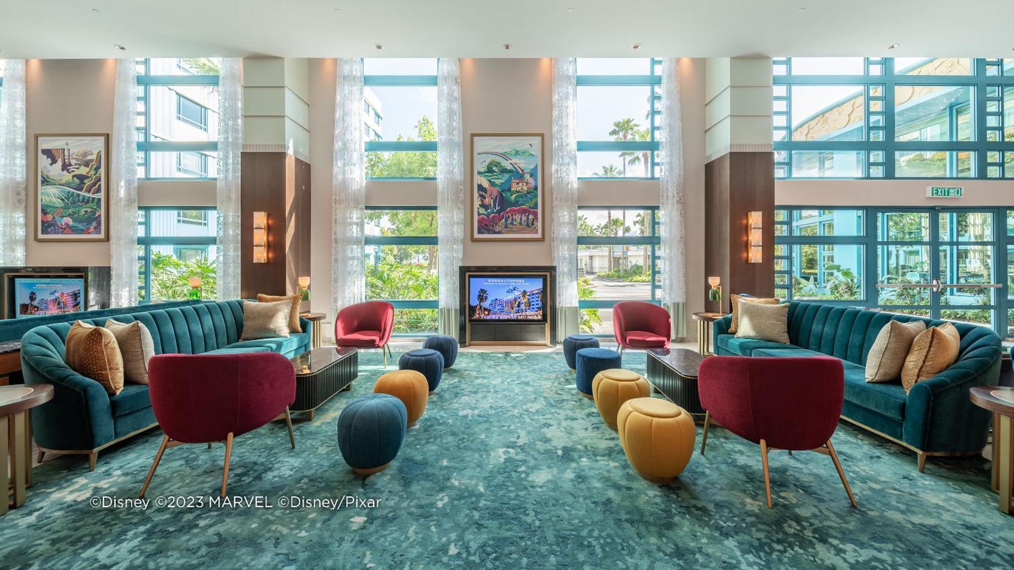 Disney'S Hollywood Hotel Hong Kong Bagian luar foto Lobby