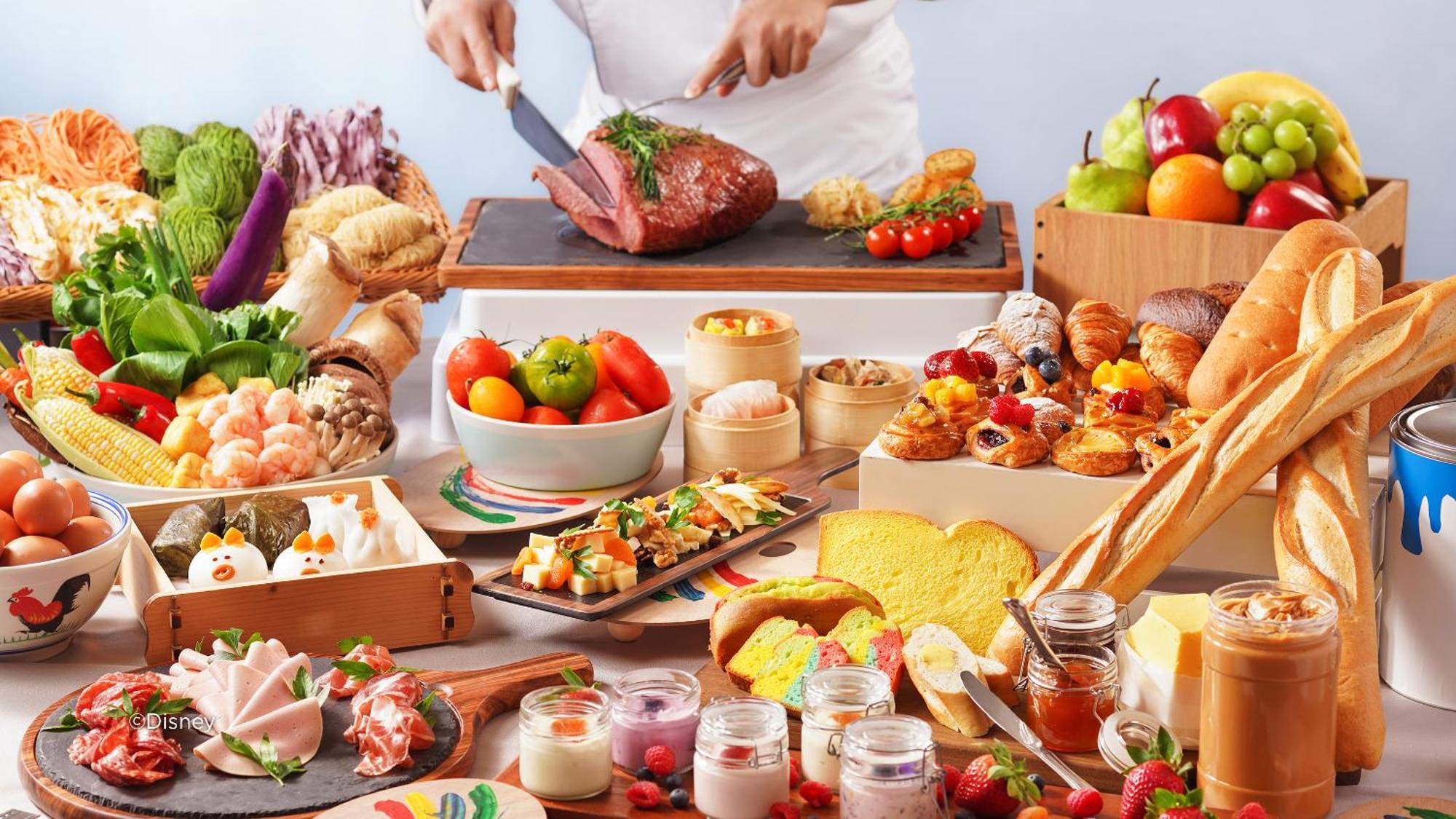 Disney'S Hollywood Hotel Hong Kong Bagian luar foto A buffet