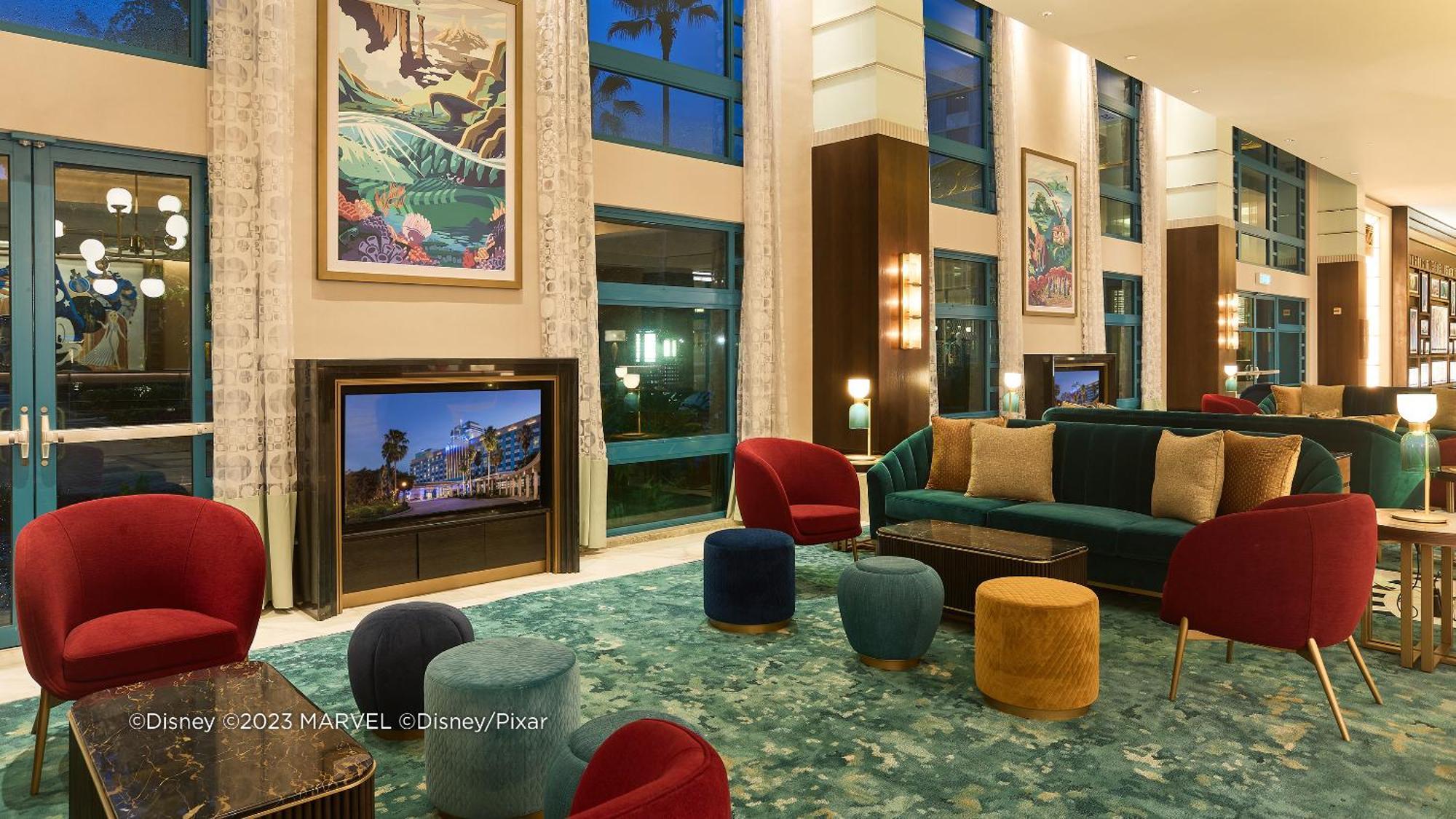 Disney'S Hollywood Hotel Hong Kong Bagian luar foto Lobby