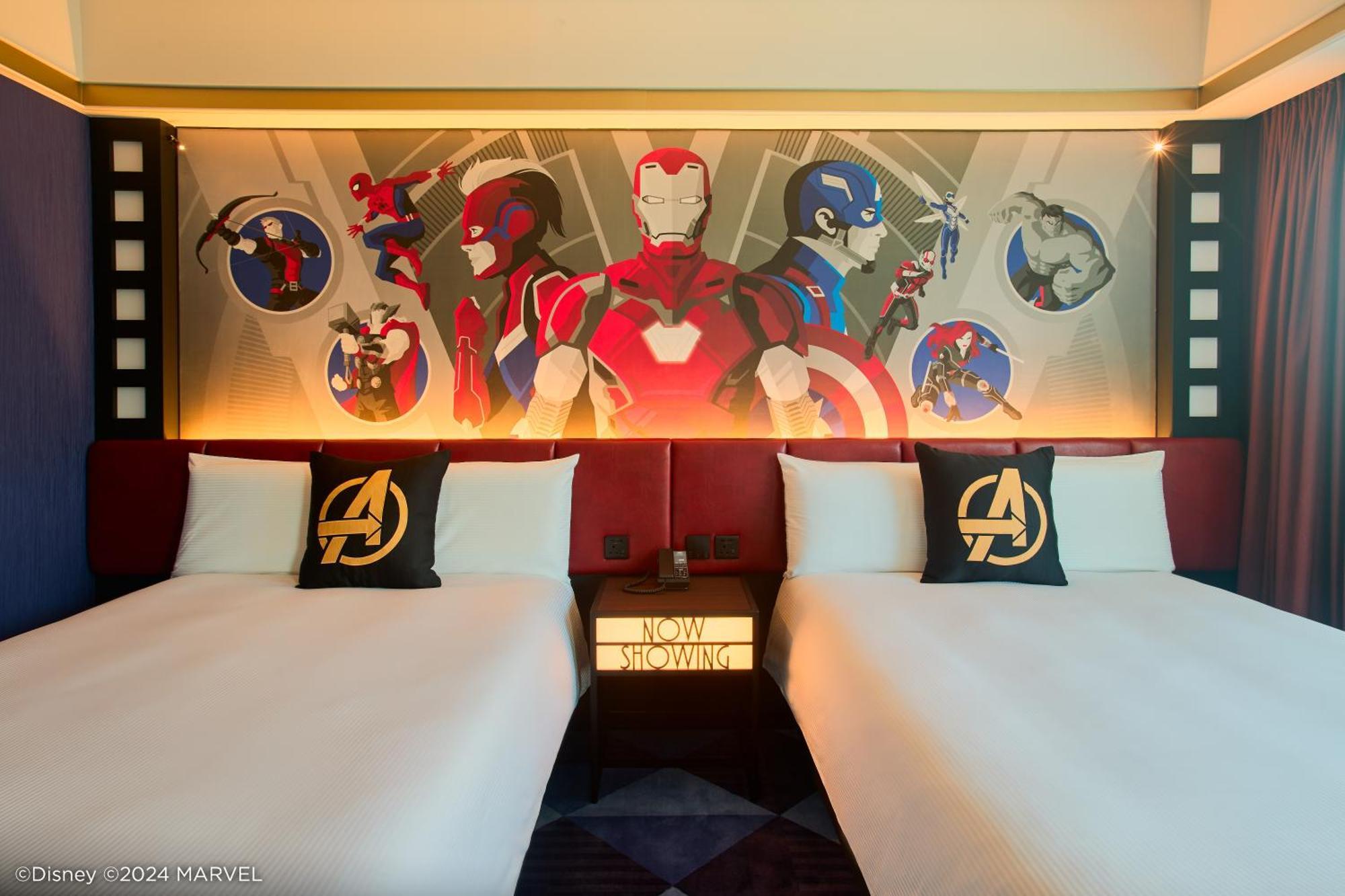 Disney'S Hollywood Hotel Hong Kong Bagian luar foto Marvel themed room at the hotel